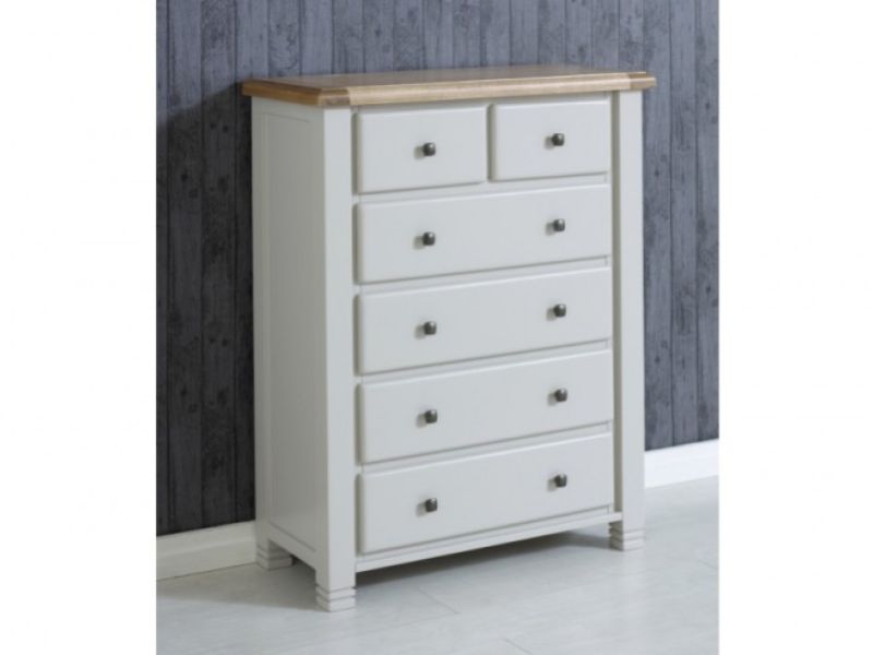 Birlea Woodstock 4 Plus 2 Drawer Grey Chest