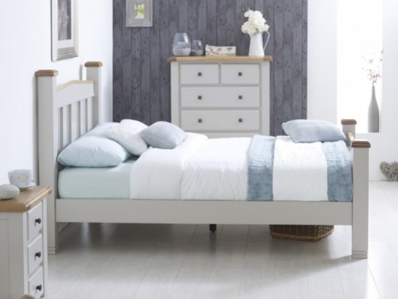 Birlea Woodstock 4ft6 Double Grey Wooden Bed Frame