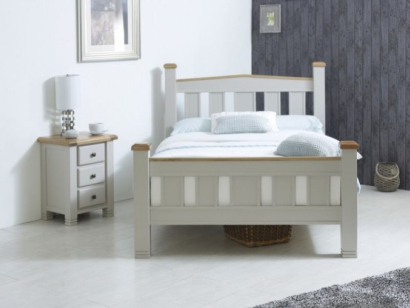 Birlea Woodstock 5ft Kingsize Grey Wooden Bed Frame