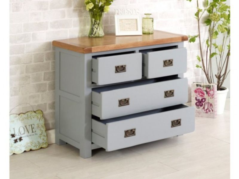 Birlea New Hampshire Grey 2 Plus 2 Drawer Chest