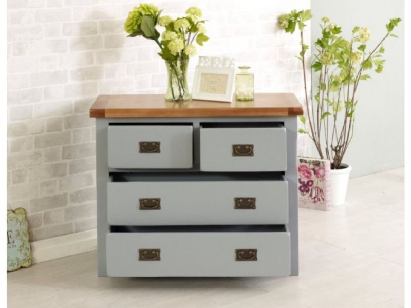 Birlea New Hampshire Grey 2 Plus 2 Drawer Chest