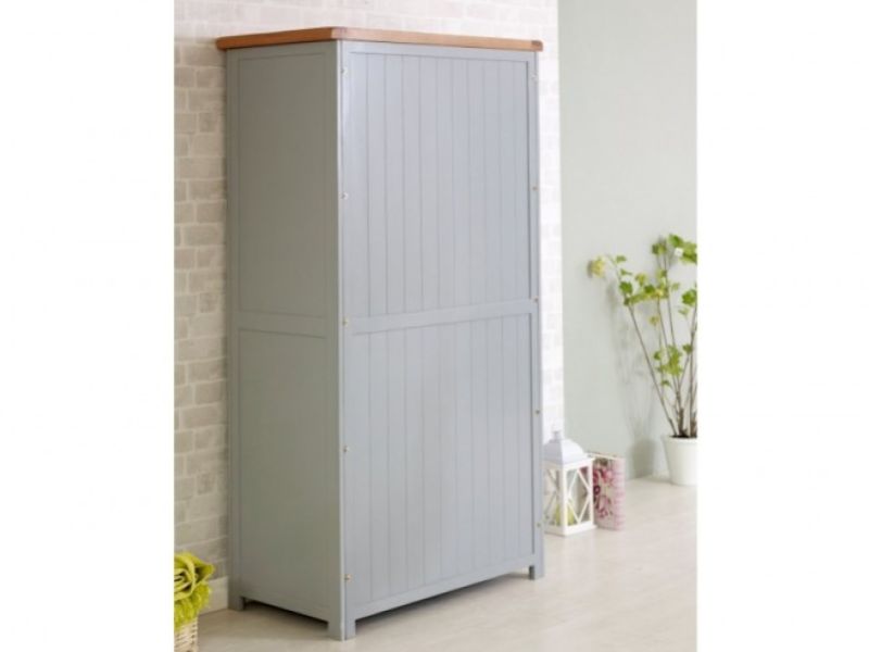 Birlea New Hampshire Grey 2 Door Wardrobe