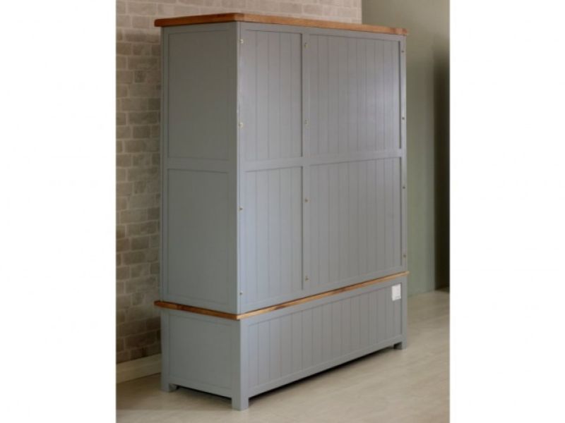 Birlea New Hampshire Grey 3 Door 2 Drawer Wardrobe