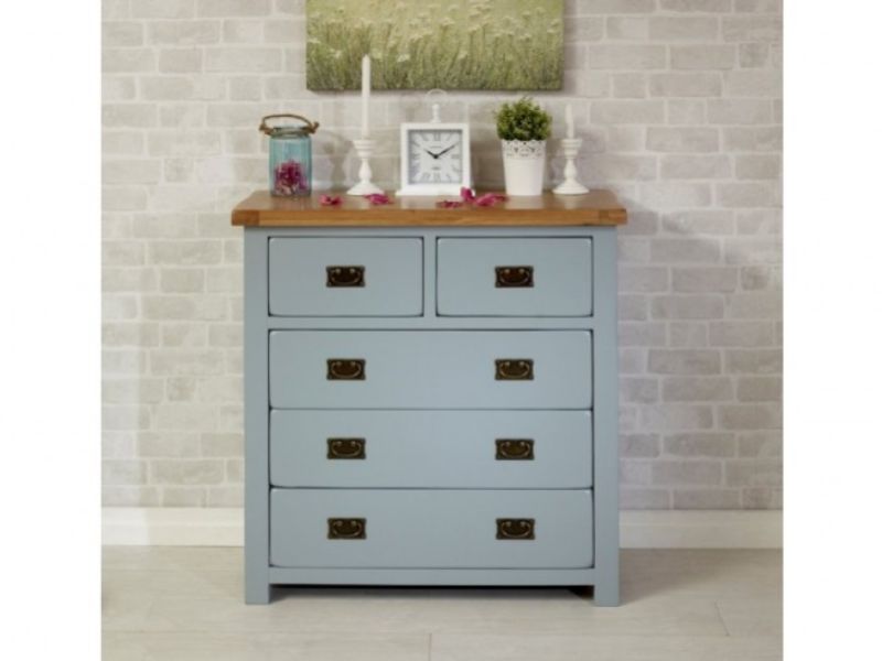 Birlea New Hampshire Grey 3 Plus 2 Drawer Chest