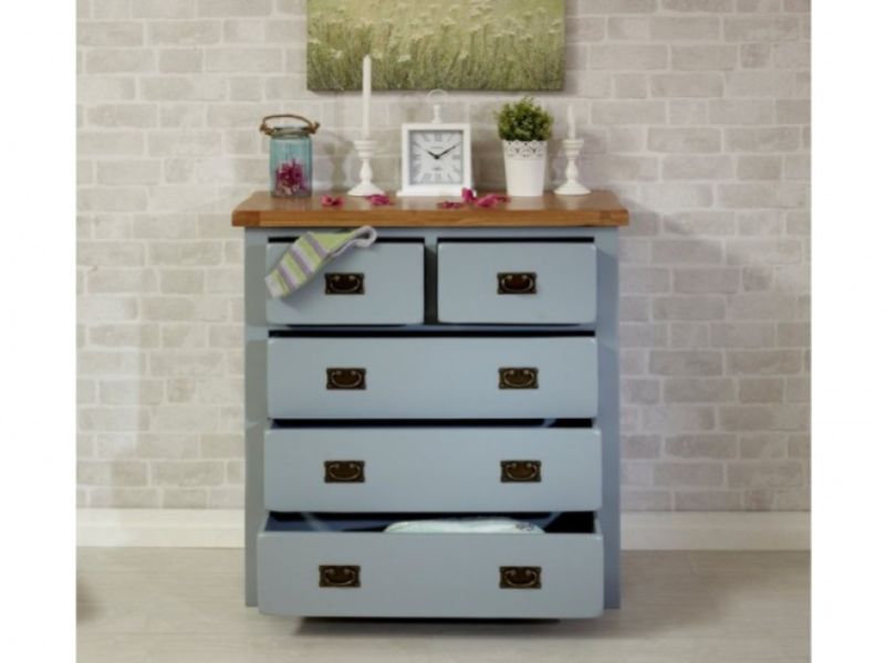 Birlea New Hampshire Grey 3 Plus 2 Drawer Chest