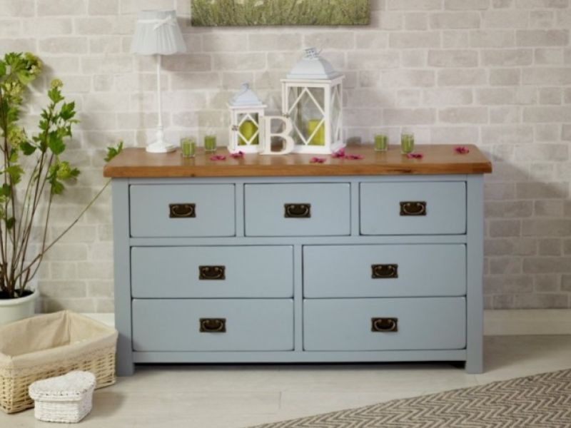 Birlea New Hampshire Grey 4 Plus 3 Drawer Chest