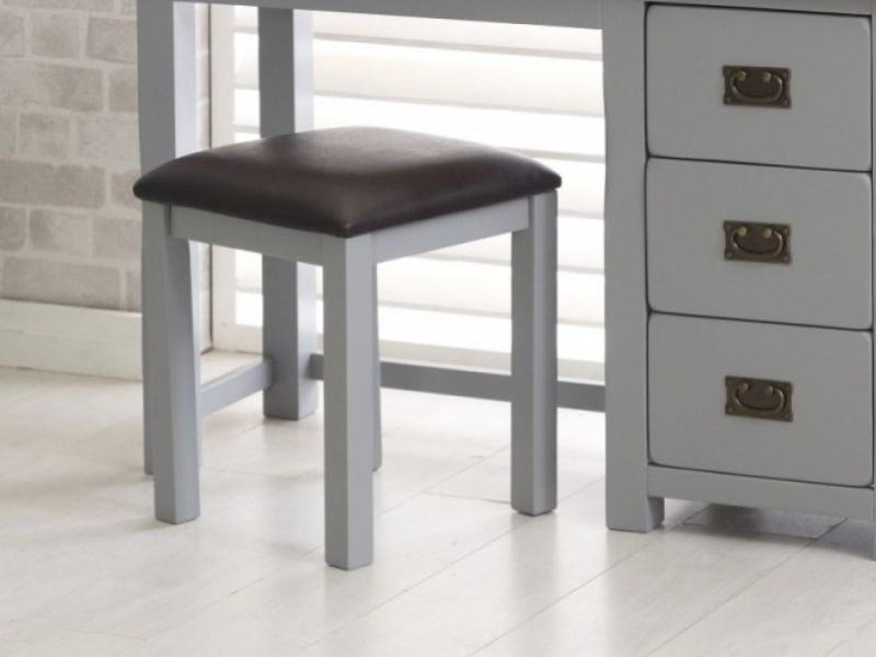 Birlea New Hampshire Grey Dressing Table Stool