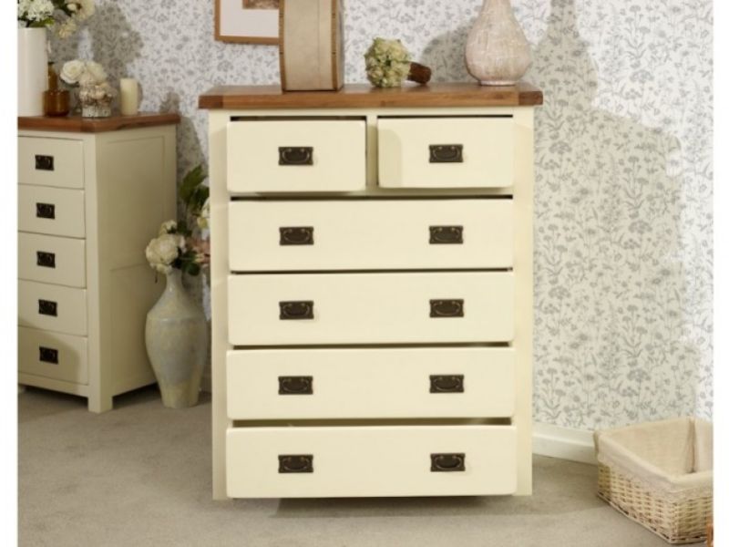 Birlea New Hampshire Cream 4 Plus 2 Drawer Chest