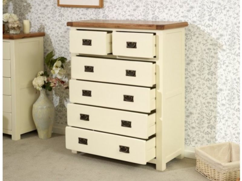 Birlea New Hampshire Cream 4 Plus 2 Drawer Chest