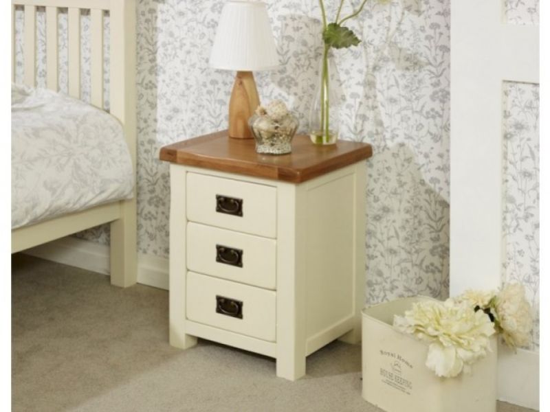 Birlea New Hampshire Cream And Oak Bedside