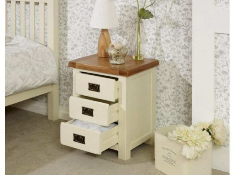 Birlea New Hampshire Cream And Oak Bedside