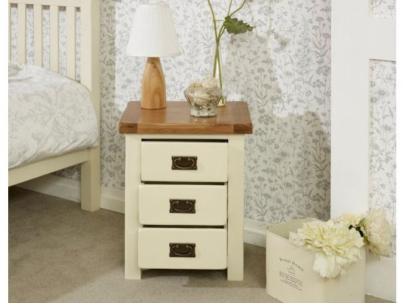 Birlea New Hampshire Cream And Oak Bedside