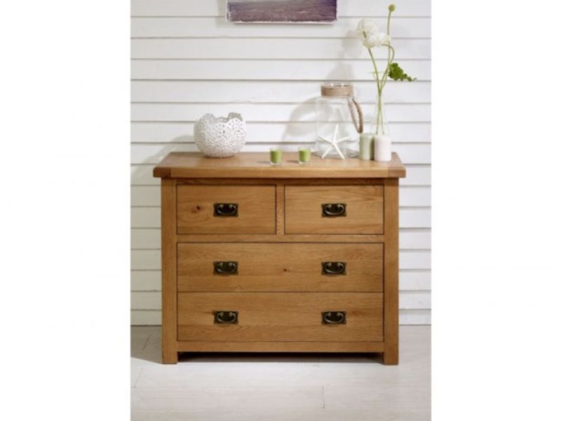 Birlea Malvern Oak 2 Plus 2 Chest Of Drawers