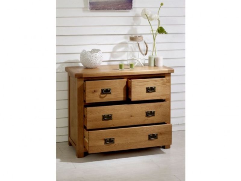 Birlea Malvern Oak 2 Plus 2 Chest Of Drawers