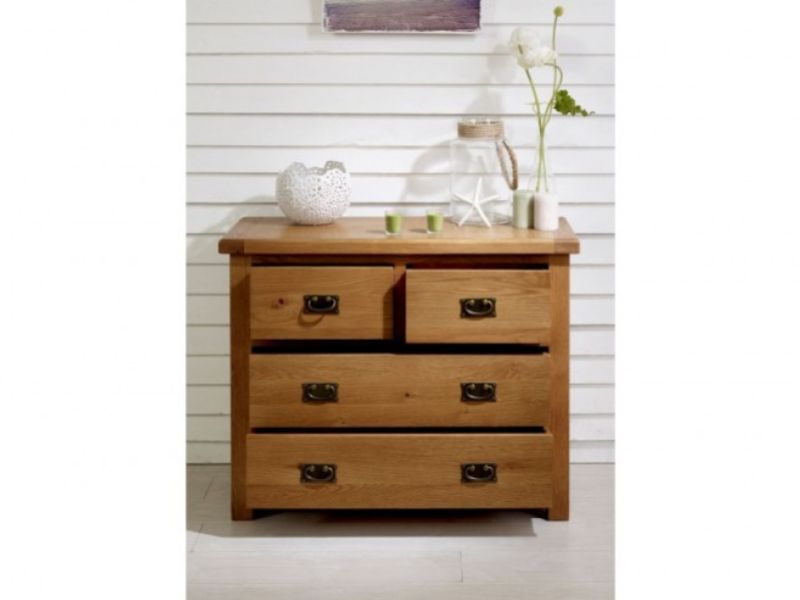 Birlea Malvern Oak 2 Plus 2 Chest Of Drawers