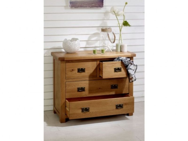 Birlea Malvern Oak 2 Plus 2 Chest Of Drawers