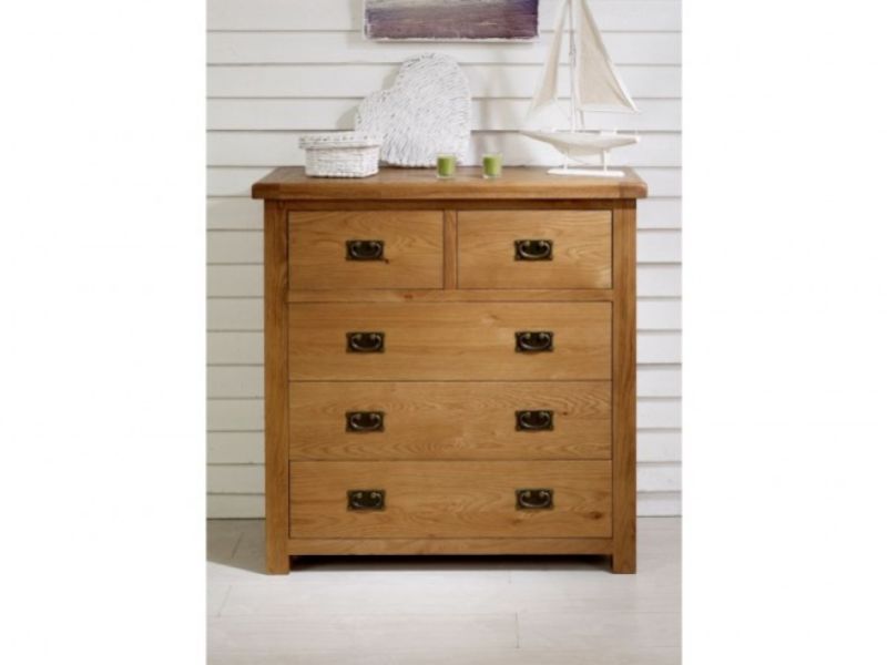 Birlea Malvern Oak 3 Plus 2 Chest Of Drawers