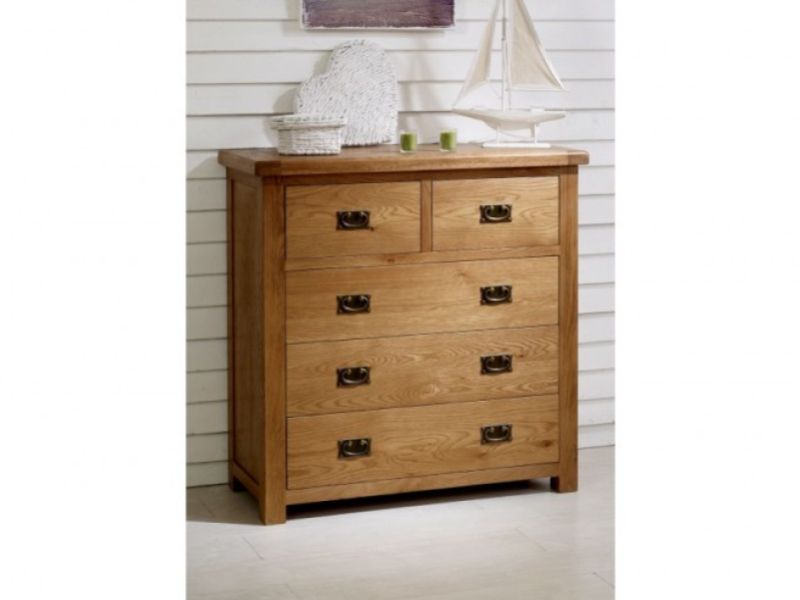 Birlea Malvern Oak 3 Plus 2 Chest Of Drawers