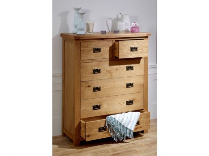 Birlea Malvern Oak 4 Plus 2 Chest Of Drawers