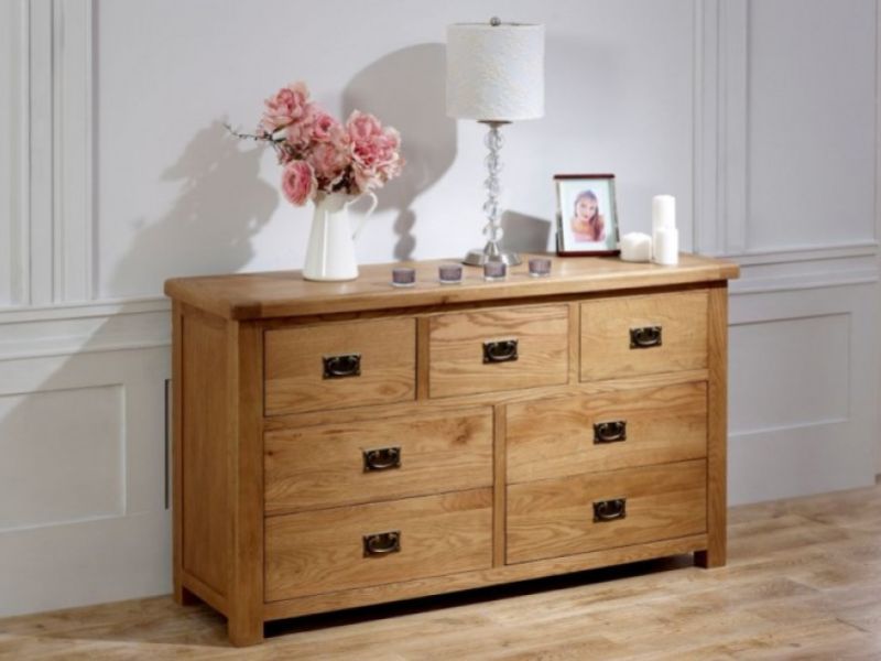 Birlea Malvern Oak 3 Over 4 Chest Of Drawers