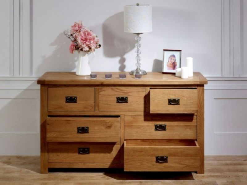 Birlea Malvern Oak 3 Over 4 Chest Of Drawers