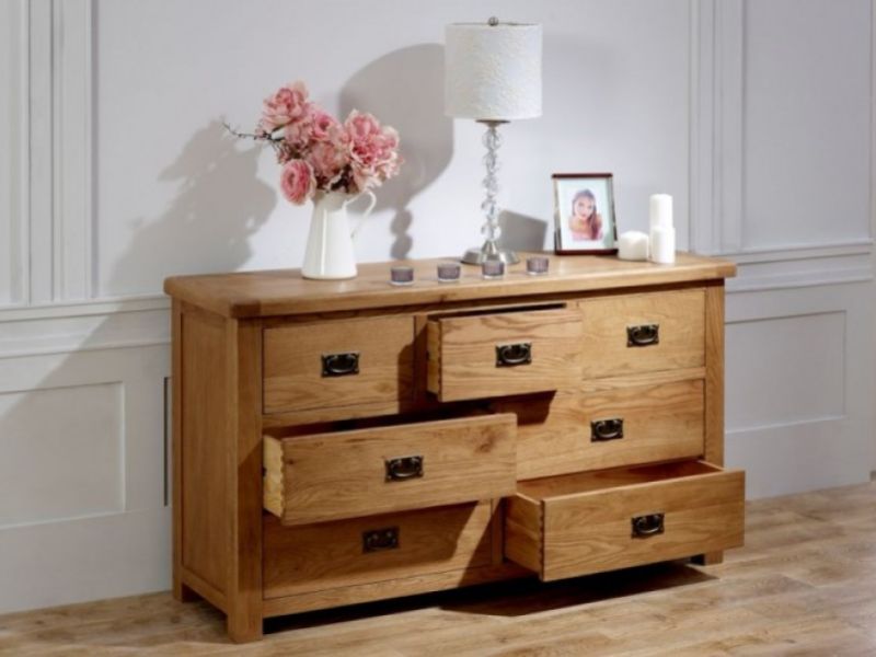 Birlea Malvern Oak 3 Over 4 Chest Of Drawers