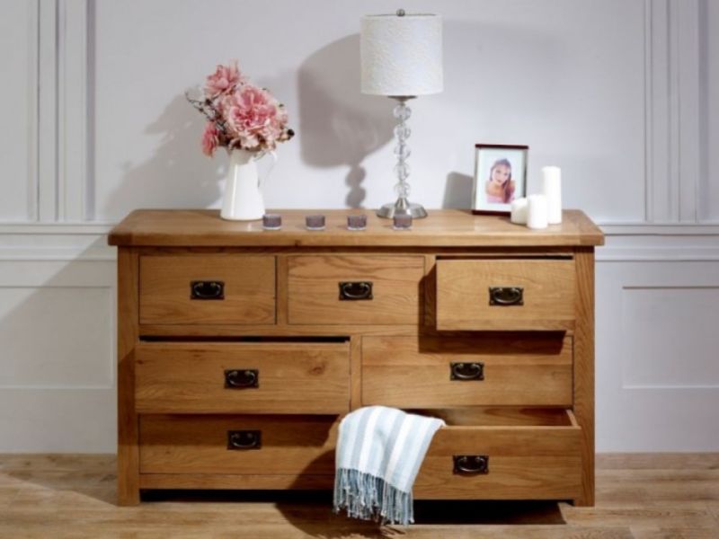 Birlea Malvern Oak 3 Over 4 Chest Of Drawers