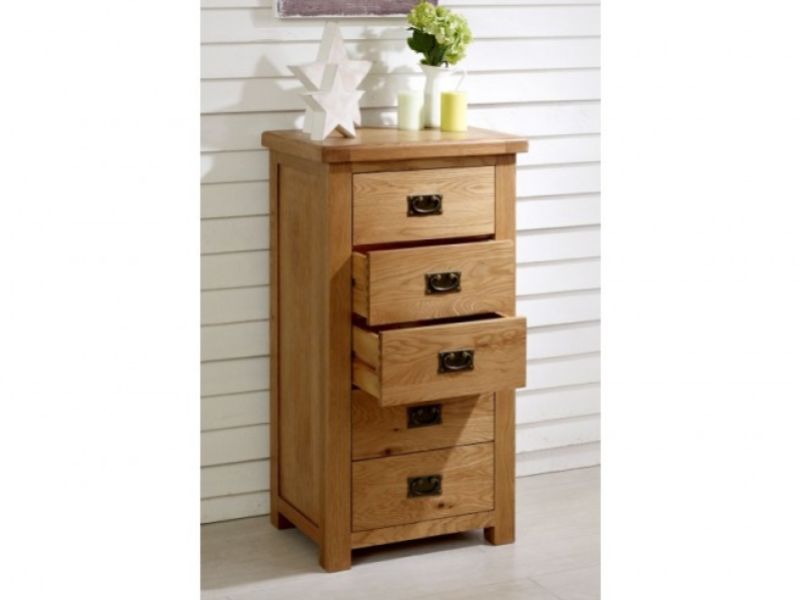 Birlea Malvern Oak 5 Drawer Chest