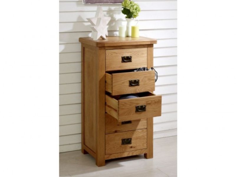 Birlea Malvern Oak 5 Drawer Chest