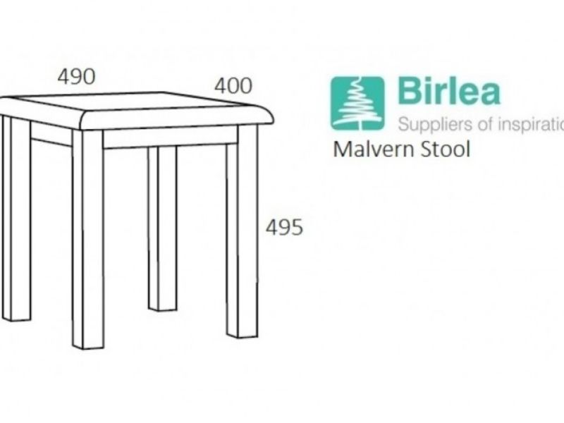 Birlea Malvern Oak Dressing Table Stool