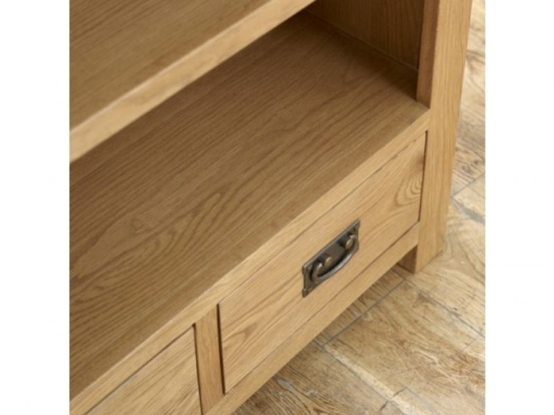 Birlea Malvern Oak 2 Drawer Small Bookcase