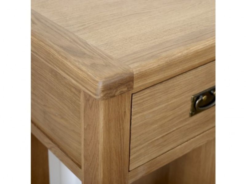 Birlea Malvern Oak 3 Drawer Sideboard With Wine Rack