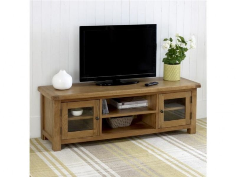 Birlea Malvern Oak Wide Screen TV Unit