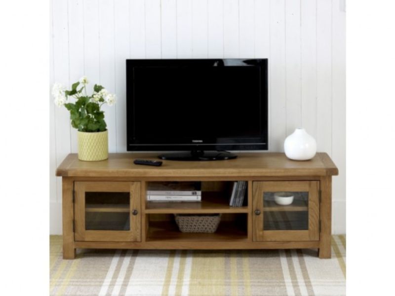 Birlea Malvern Oak Wide Screen TV Unit