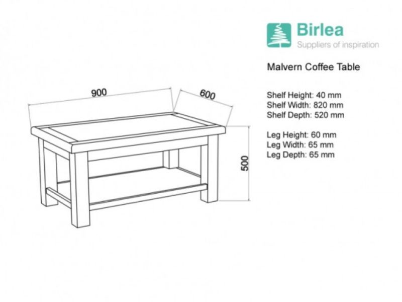 Birlea Malvern Oak Coffee Table