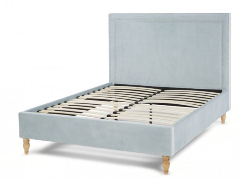 Serene Louise 4ft6 Double Duck Egg Fabric Bed Frame