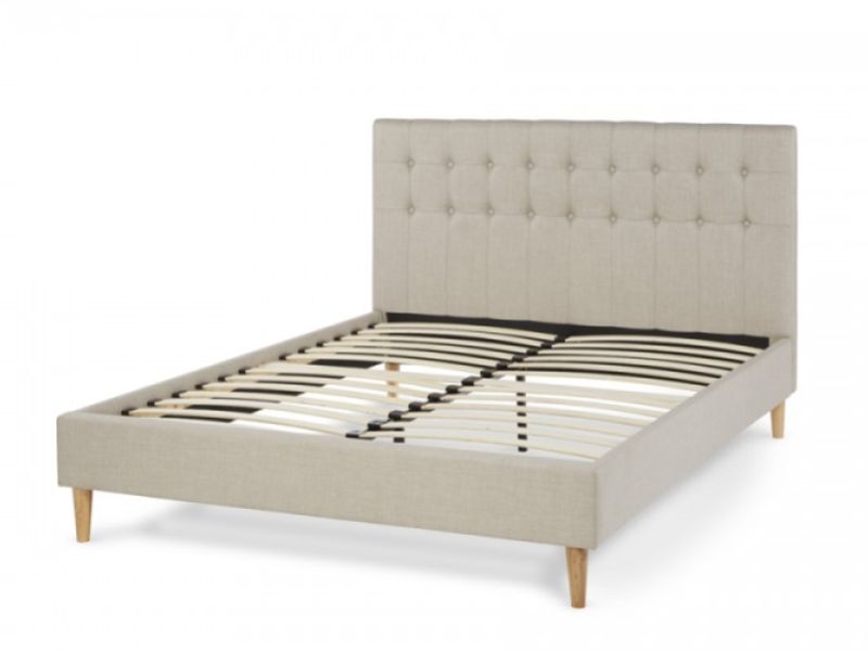 Serene Matilda 4ft6 Double Linen Fabric Bed Frame