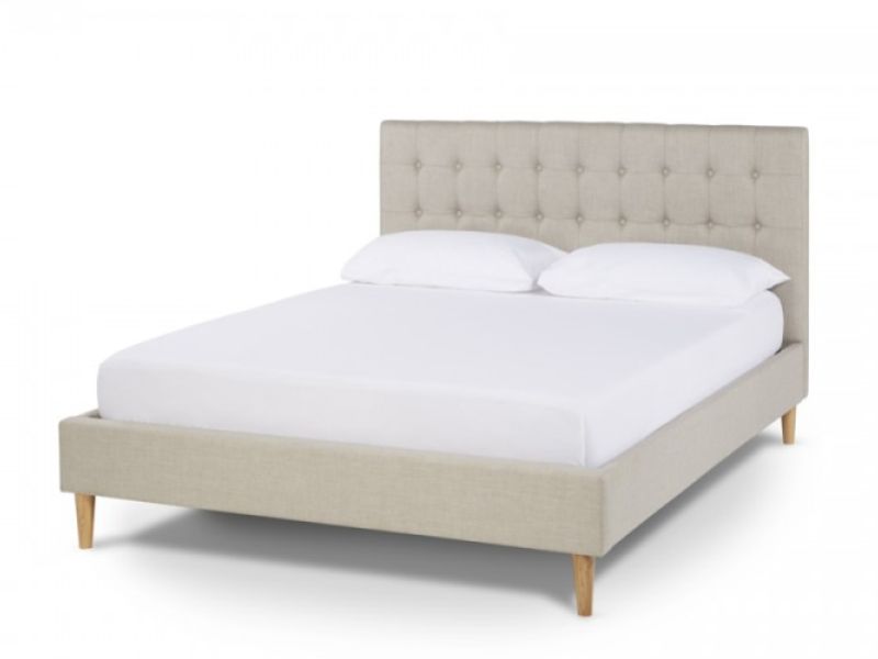 Serene Matilda 4ft6 Double Linen Fabric Bed Frame
