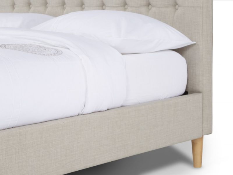 Serene Matilda 4ft6 Double Linen Fabric Bed Frame