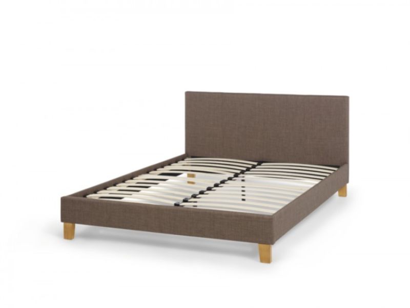 Serene Sophia 6ft Super Kingsize Chocolate Fabric Bed Frame