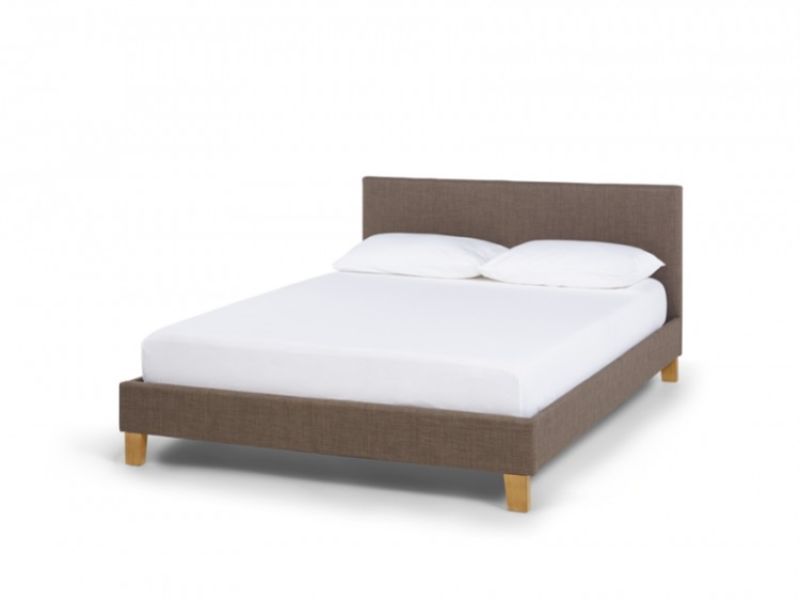Serene Sophia 6ft Super Kingsize Chocolate Fabric Bed Frame