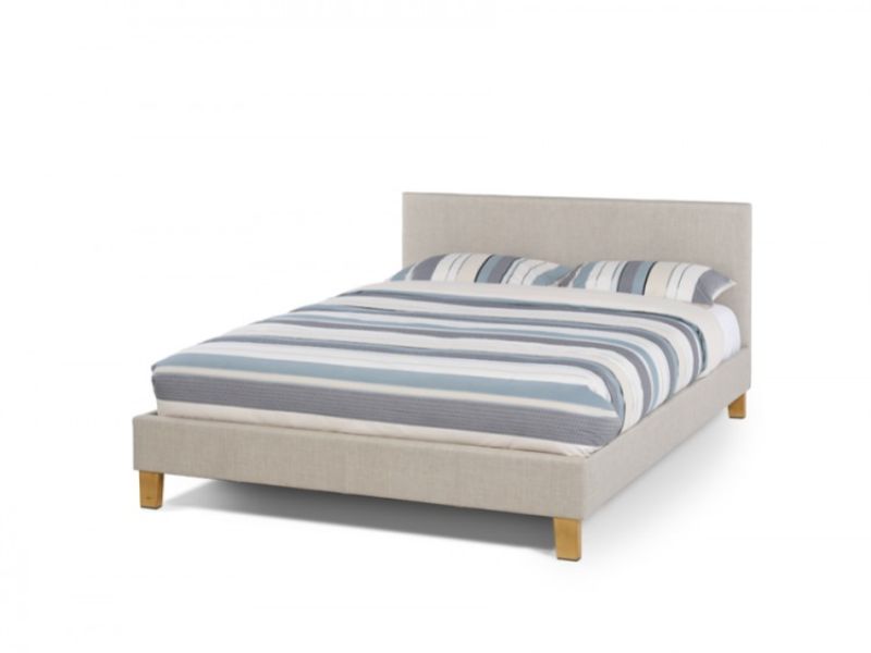 Serene Sophia 4ft6 Double Linen Fabric Bed Frame