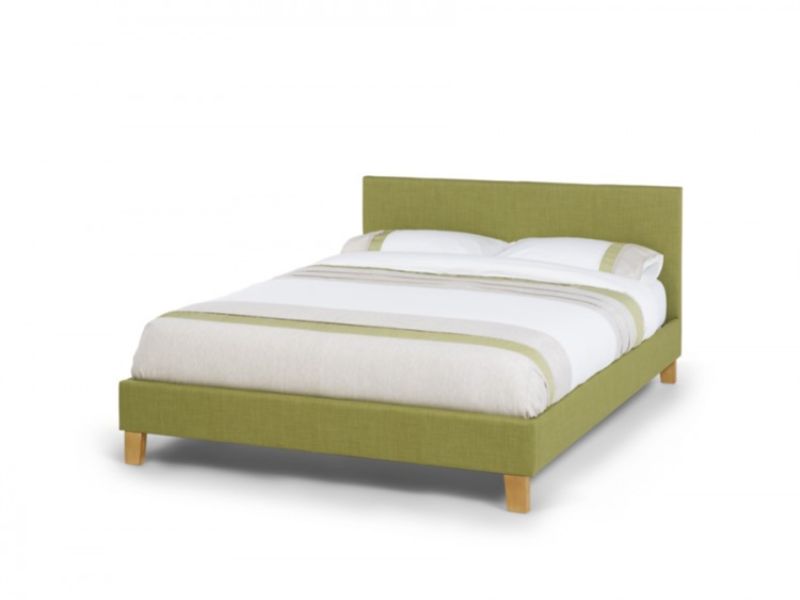 Serene Sophia 6ft Super Kingsize Olive Fabric Bed Frame