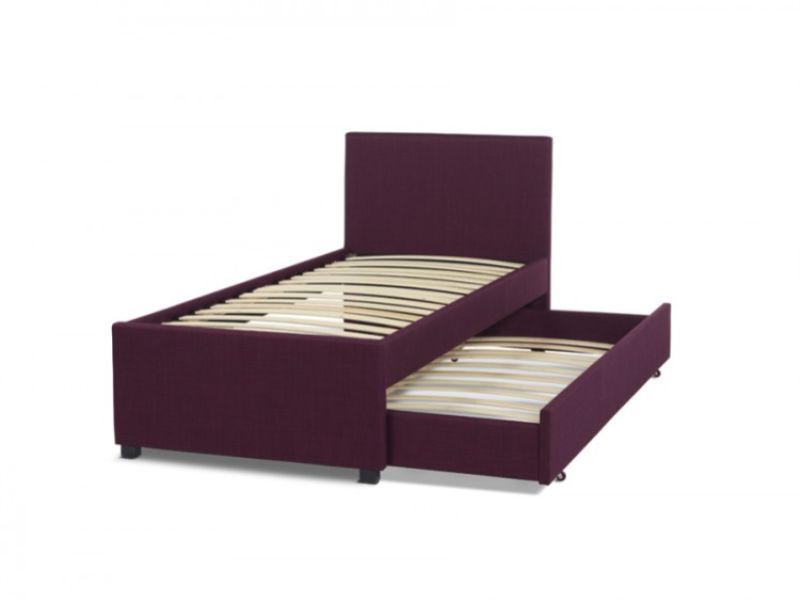 Serene Lily 3ft Single Plum Fabric Guest Bed