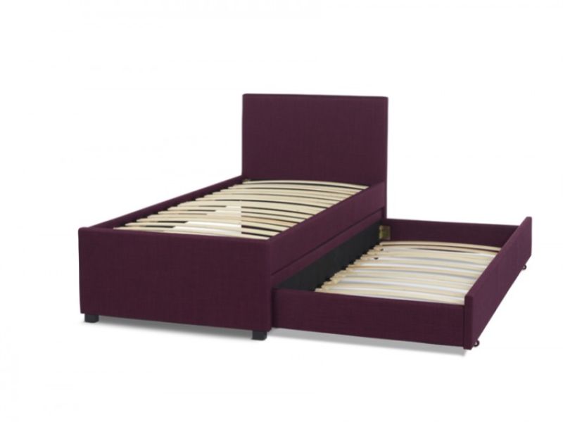 Serene Lily 3ft Single Plum Fabric Guest Bed