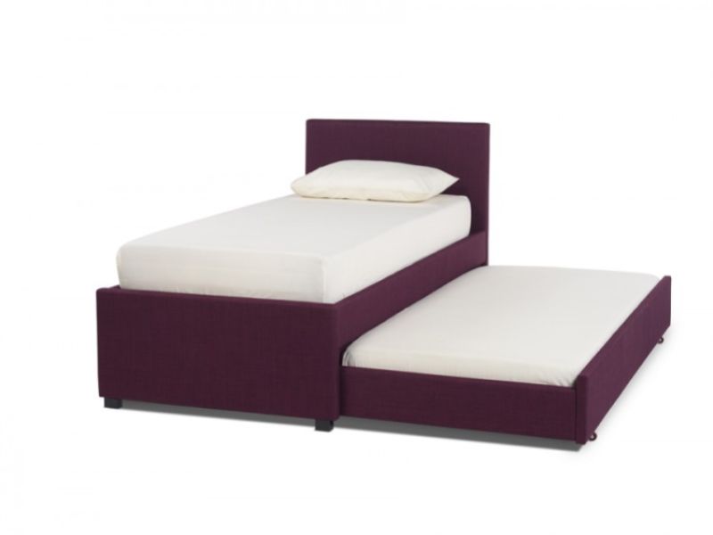 Serene Lily 3ft Single Plum Fabric Guest Bed