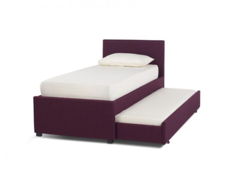 Serene Lily 3ft Single Plum Fabric Guest Bed