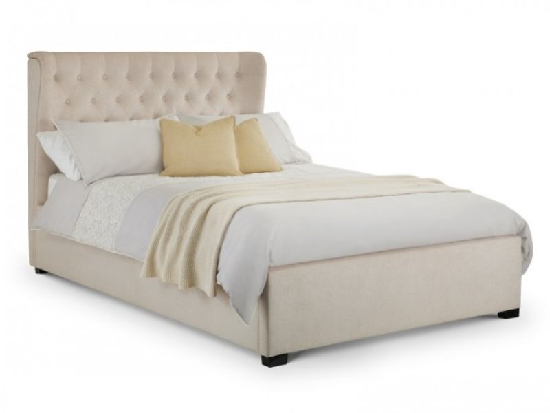Julian Bowen Geneva 4ft6 Double Pearl Fabric Bed Frame