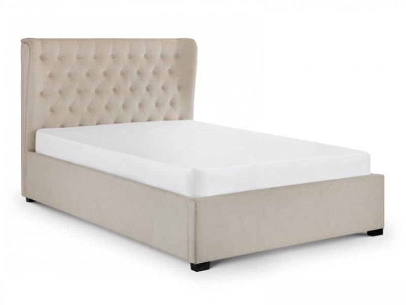 Julian Bowen Geneva 4ft6 Double Pearl Fabric Bed Frame
