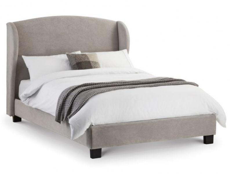 Julian Bowen Blenheim 5ft Kingsize Grey Fabric Bed Frame